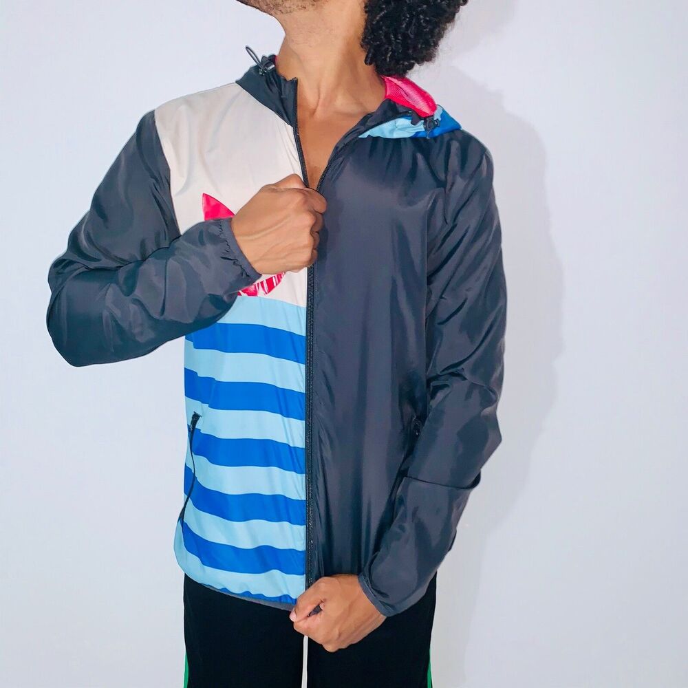 Adidas Originals Vintage Super Rare Jacket Windbreaker Glanz Cal Surf M